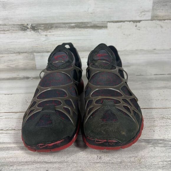 Nike Men's Kukini Free 5.0 Running Shoes Black Red 541014-006 Lace Up Size 12 US - Picture 4 of 8